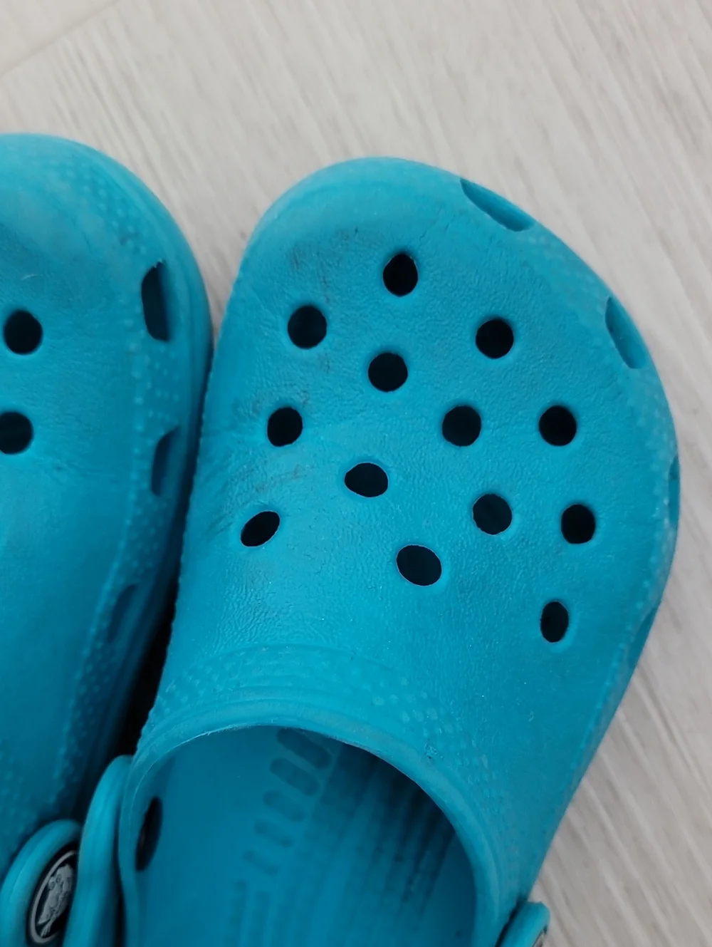 Crocs Kids Toddler Clogs Size 8/9 Blue Water Beach Pool Shoes